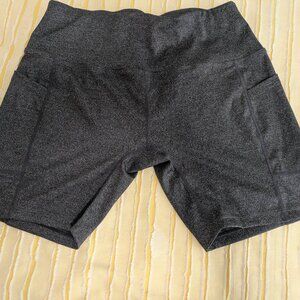 Halara Charcoal Gray Bike Shorts - Brand New!